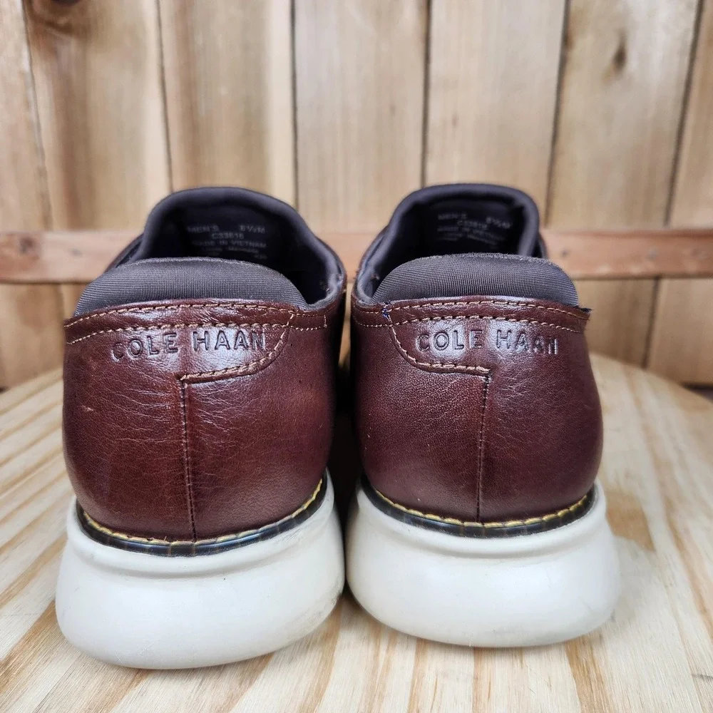 Cole Haan 2.Zerogrand Laser Mens 8.5 Brown Leather Perforated‎ Oxford Casual